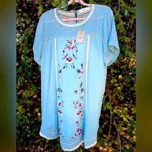 UMGEE NWT 1X Blue dress perfect for Easter!